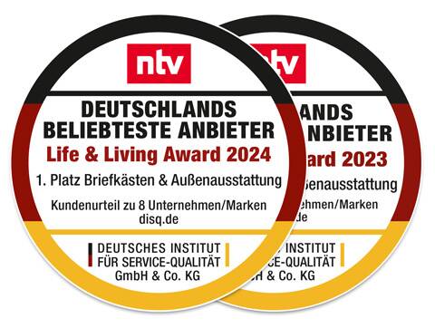 Metzler ist erneut Deutschlands beliebtester Anbieter für Briefkästen und Außenausstattung