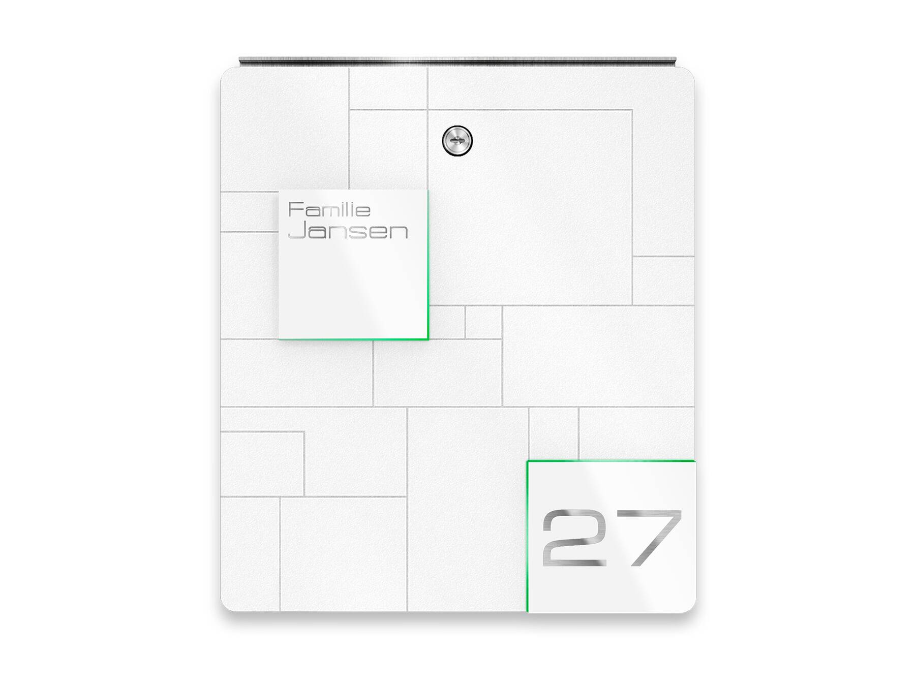 Metzler Briefkasten Modell 02 Weiß