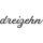 Edelstahl Hausnummer Schriftzug Anthrazit RAL7016 als Zahlwort 13 - "dreizehn"