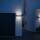 Edelstahl-Hausnummer auf LED-Sensorleuchte von Steinel