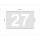 Hausnummernschild mit 3D-Ziffern aus Edelstahl  in Anthrazit RAL 7016
