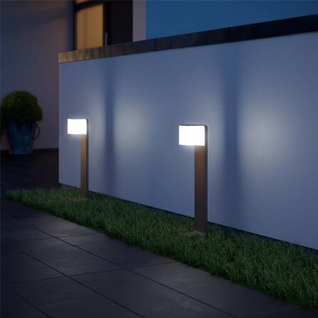 LED Außenleuchte | GL 80 SC | Anthrazit | Sensor & Bluetooth