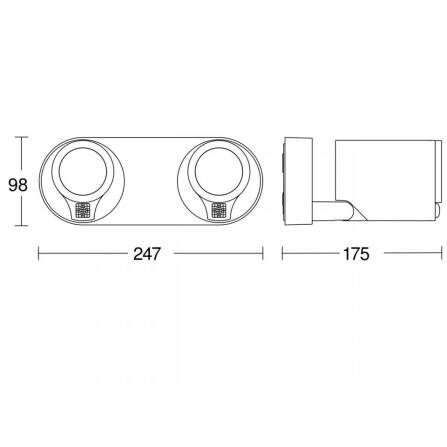 LED-Strahler | Spot DUO SC | Anthrazit | Sensor & Bluetooth