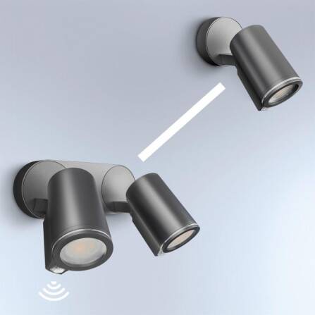 Steinel LED-Strahler Spot DUO SC anthrazit mit Sensor & Bluetooth