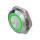 Metzler ultraflacher Edelstahl Drucktaster rostfrei IP67 - Einbau Durchmesser Ø 19 mm - Tastend - LED Grün