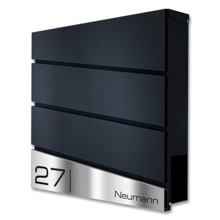 Metzler Design Briefkasten Anthrazit RAL 7016 Modell Neumann