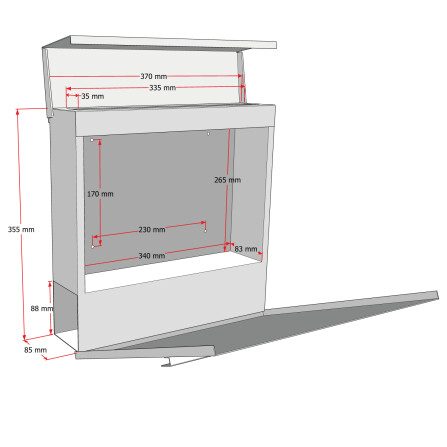Metzler Standbriefkasten Mehrfamilienhaus Anthrazit Sichtfenster Modell Cube