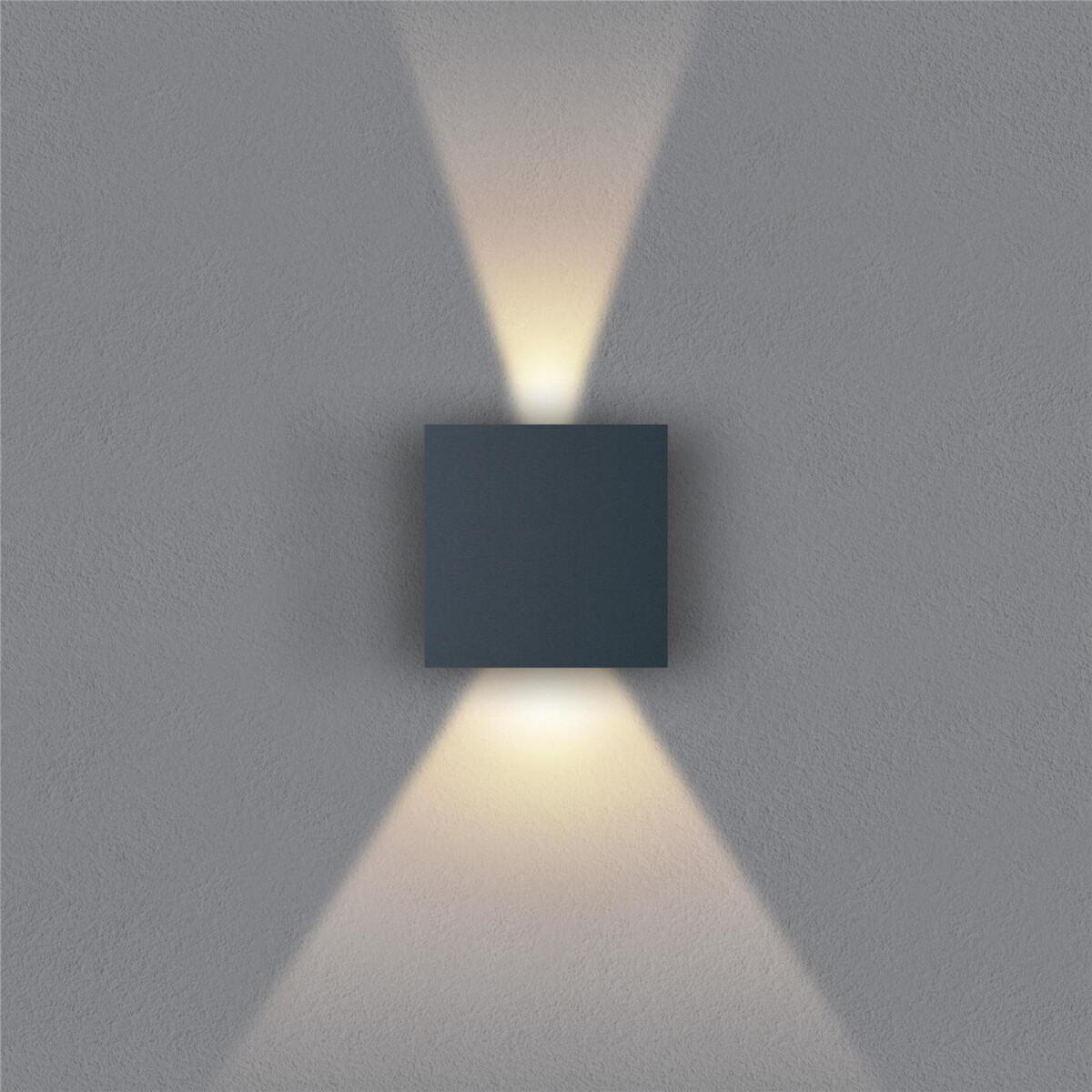 Metzler LED in Sensor-Wandleuchte Anthrazit Up-Down-Light