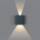 Metzler LED Wandleuchte | Anthrazitgrau RAL 7016 | Up-Down-Light | IP 65 | warmweiß | 12 W | 3000 K | Bewegungsmelder