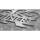 Personalisiertes Monogramm aus Edelstahl Namenszeichen 550 x 800 mm keine Befestigung
