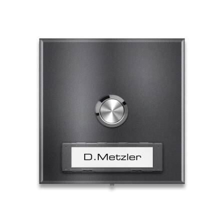 Metzler Funkklingel Aufputz austauschbares Namensschild | DB 703 Eisenglimmer | Parisa