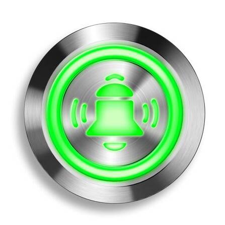 LED-Glockensymbol grün