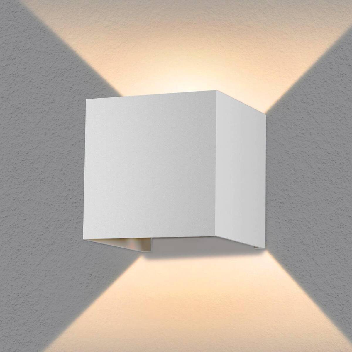 Metzler LED Wandleuchte | Weiß | Up-Down-Light | IP 65 | warmweiß | 9