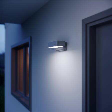 LED Außenleuchte | L 800 S | Silber | Sensor