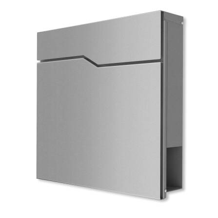 Metzler Briefkasten in minimalistischem Design | RAL9007 Graualuminium | Hoffmann
