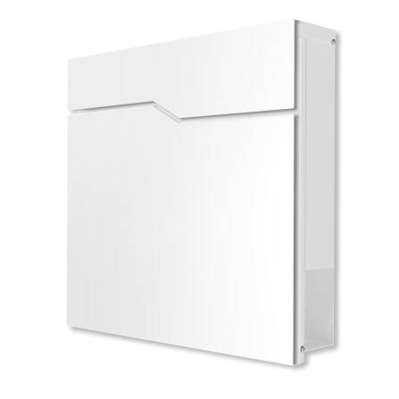 Metzler Briefkasten in minimalistischem Design | RAL9016 Verkehrsweiß | Hoffmann