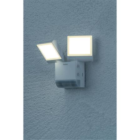 LED-Strahler theLeda S17-100 mit Bewegungsmelder weiß