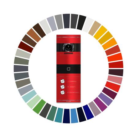 Metzler VDM10 2.0 Mehrfamilien Video-Türsprechanlage | RFID-Leser | 3 Klingeltaster | Wunschfarbe nach RAL | Bosco