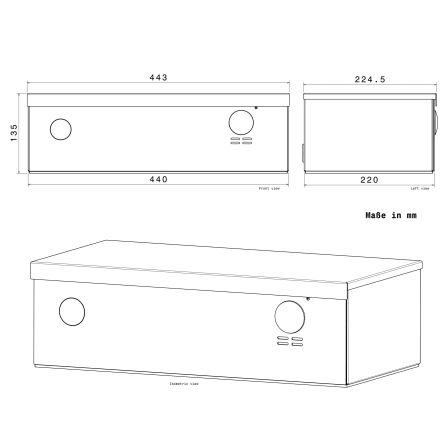Metzler Paketbox mit VDM10 Video-Türsprechanlage | Einfamilien | RAL7016 Anthrazit