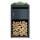 Metzler Brennholzregal mit Pflanzdach | Einzelbox | massiv & rostfrei | RAL7016 Anthrazitgrau matt