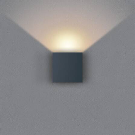 Metzler LED Wandleuchte | Anthrazitgrau RAL 7016 | Up-Down-Light