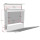 Metzler Briefkasten mit personalisierter Edelstahlblende und Sichtfenstern | RAL 9016 Verkehrsweiß | Svena