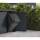 Metzler Mülltonnenbox mit Pflanzdach | dreitürig | massiv & rostfrei | 240l | RAL7016 Anthrazitgrau matt