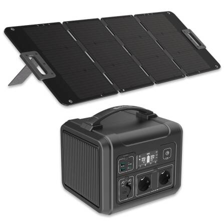 Ezviz Powerstation PS600 600Wh Set inkl. Solarmodul PSP100 100W