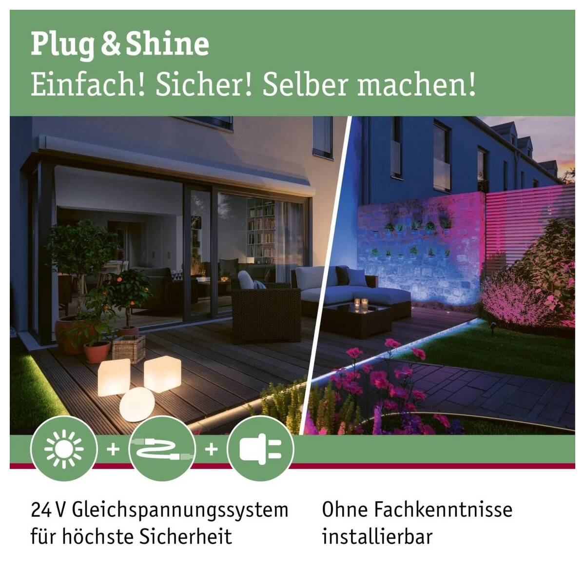 Plug & Shine | LED | Warmweiß Lichterkette