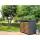 Metzler Mülltonnenbox mit Pflanzdach | zweitürig | massiv & rostfrei | in Holzoptik | 240l | RAL7016 Anthrazitgrau matt
