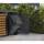 Metzler Mülltonnenbox mit Pflanzdach | zweitürig | massiv & rostfrei | in Holzoptik | 240l | RAL7016 Anthrazitgrau matt